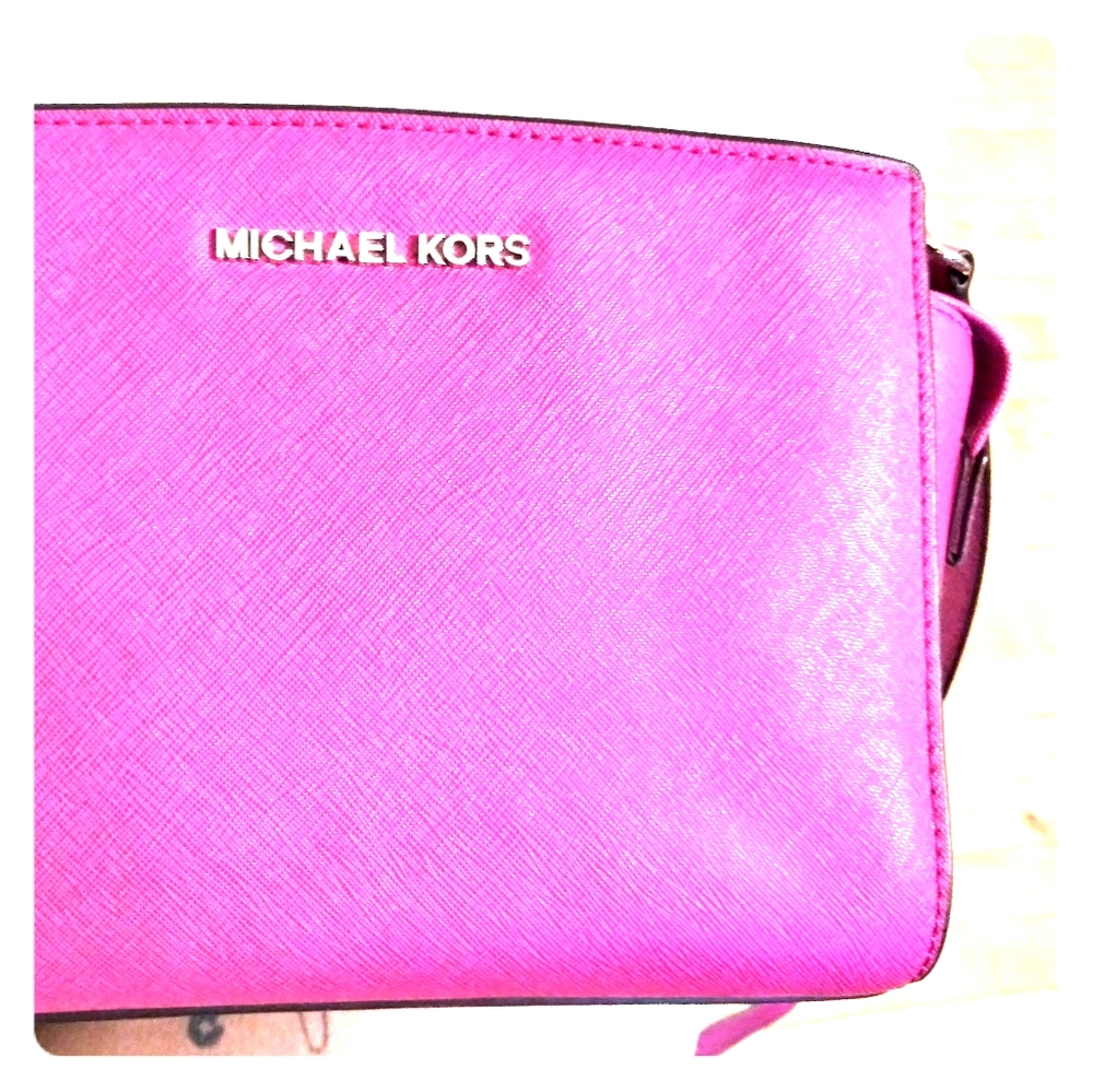 MK pink strapped purse